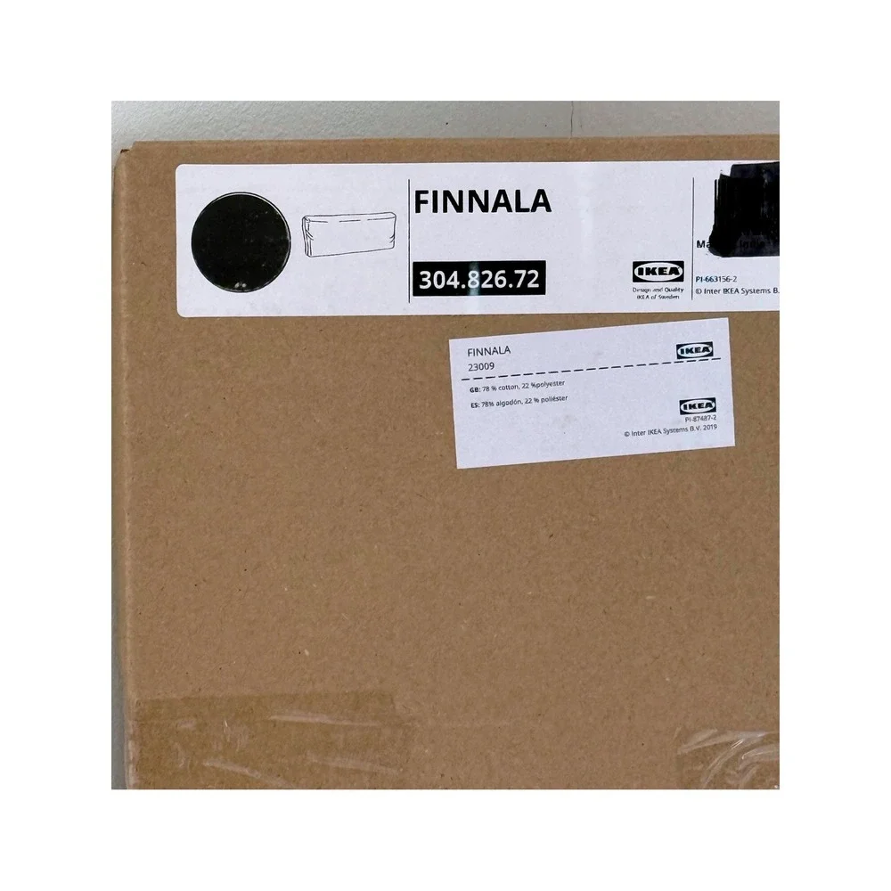 IKEA FINNALA Cover For Headrest Tallmyra Black/gray 304.826.72